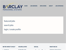 Tablet Screenshot of jobs.barclaypersonnel.com