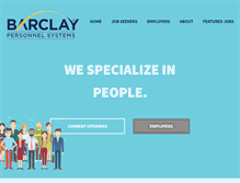 Tablet Screenshot of barclaypersonnel.com